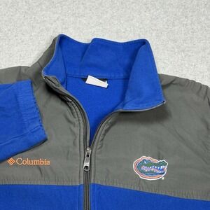 Florida Gators Jacket Mens Large Colombia Full Zip Fleece Royal Blue